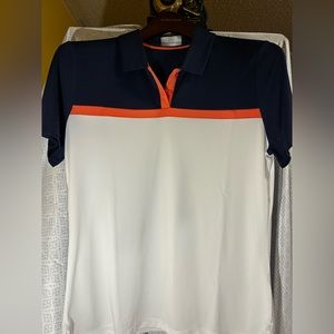 NWT:Callaway Opti-Dri Short Sleeve Golf Shirt w/1/4 button up.